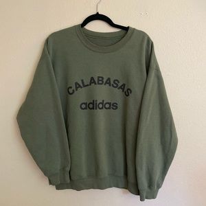 YEEZY style Calabasas Adidas Crewneck Olive Size L